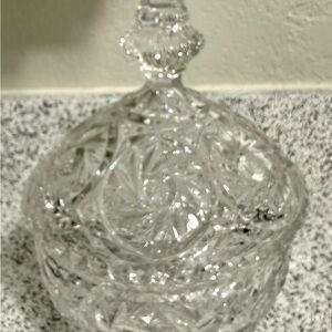 Elegant Crystal Candy Dish